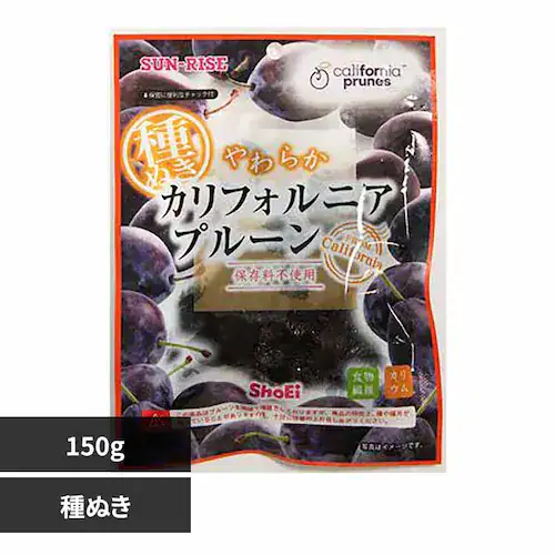【訳あり】【最短賞味期限2026年7月13日】カリフォルニアプルーン 種ぬき150g _0