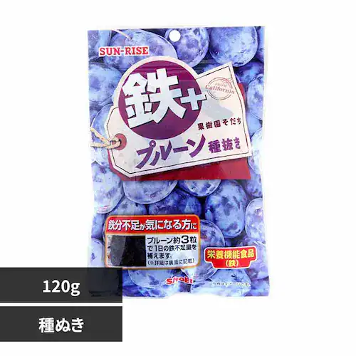 【訳あり】【最短賞味期限2026年7月15日】サンライズ 果樹園そだち 鉄+プルーン種ぬき120g _0