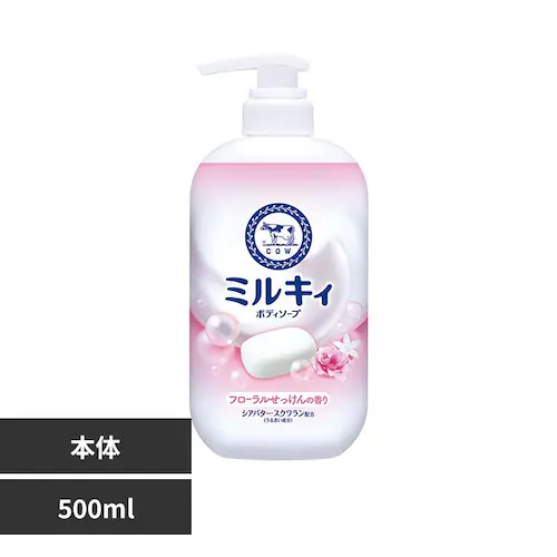 COW COW �~���L�B�{�f�B�\�[�v �|���v�t 500ml �t���[������������̍���_0