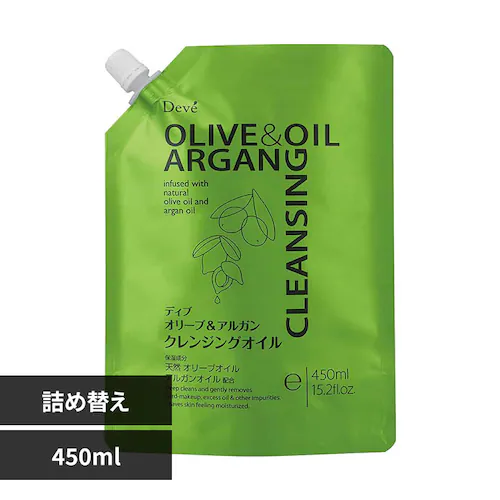 ディブ オリーブ&アルガン クレンジングオイル 詰替 450ml_0