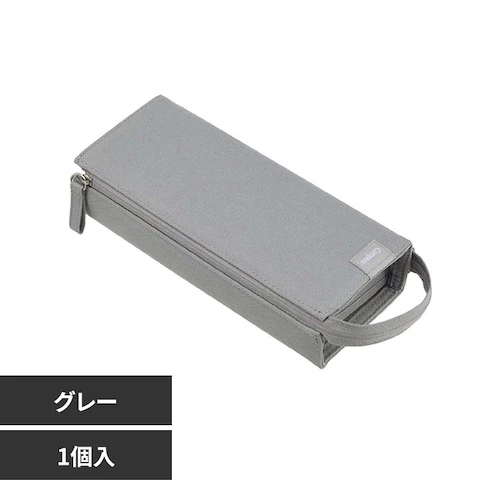 キャンパス キャンパストレーになる一覧ペンケース F-VBF330M グレー_0