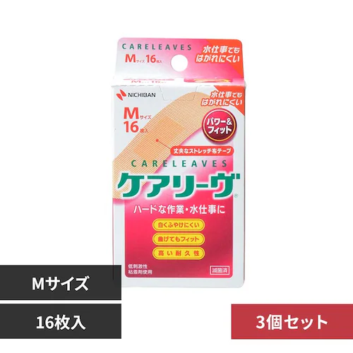 ケアーズ 【3個セット】ケアリーヴ(TM)パワーフィットケアリーヴ CLP16M Mサイズ16枚_0