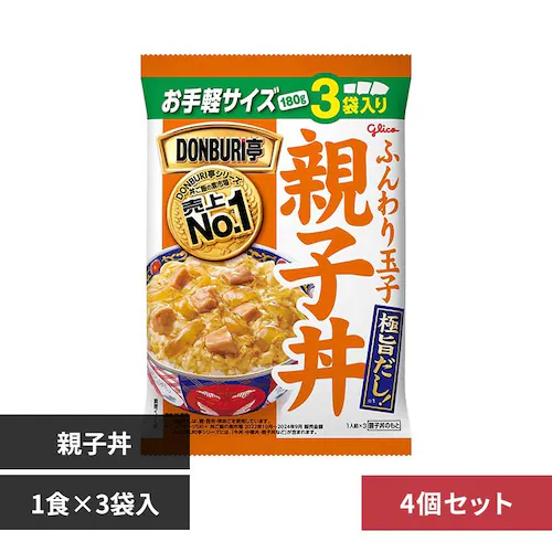 DONBURI亭 【4個】DONBURI亭 3食パック 親子丼_0
