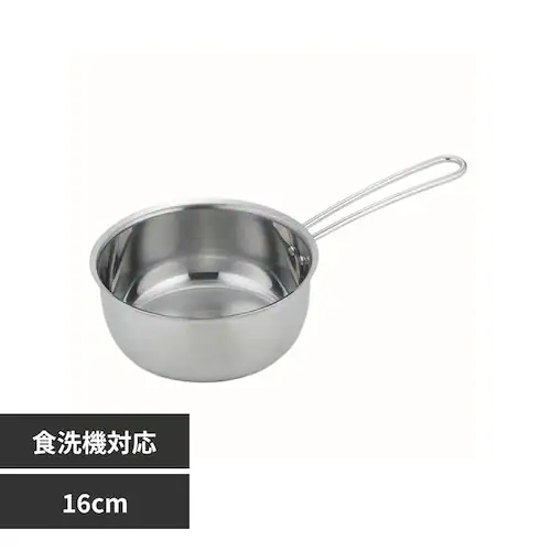 下村企販 食洗機で洗えて注ぎやすいゆきひら鍋16cm 46121_0