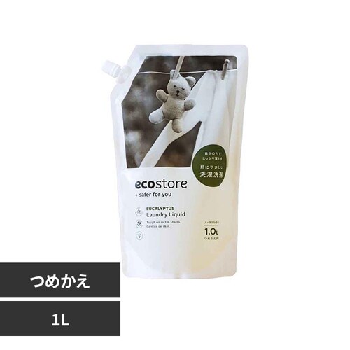 エコストア ランドリーリキッド ユーカリ 詰替1L 1個_0