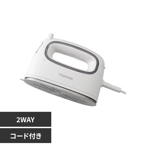 東芝 コード付き衣類スチーマー シルキーホワイト TAS-MV8_0