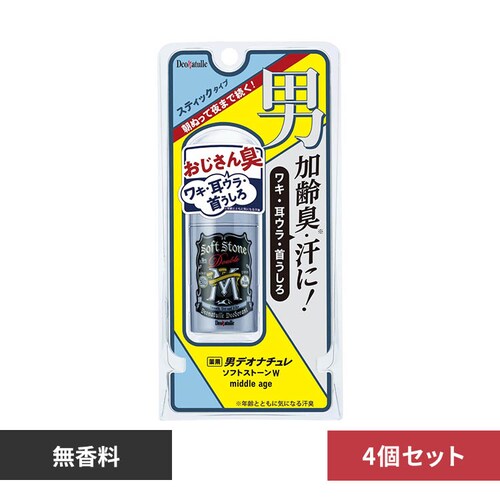 【4個セット】デオナチュレ男ソフトストーンWミドルエイジ_0