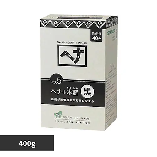 ナイアード ナイアード ヘナ+木藍(モクラン) 400g 黒_0