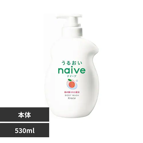 クラシエ ナイーブ ボディソープ ポンプ 530ml ピーチソープの香り_0