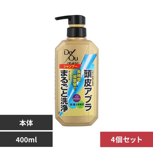 【4個セット】ロート デ・オウ 薬用スカルプケアシャンプー 400ml_0
