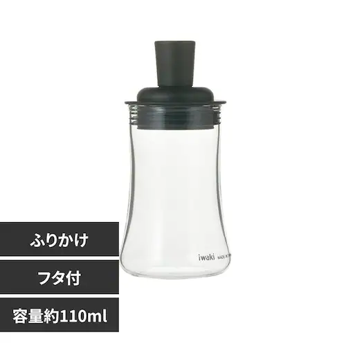 iwaki 耐熱ガラス調味料入れ 110ml ふりかけボトル_0