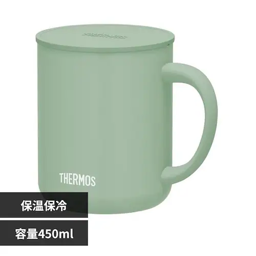 THERMOS サーモス 真空断熱マグカップ 450ml JDG-452C ペールグリーン_0