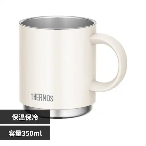 THERMOS �y�H��@�Ή����f���z �T�[���X �^��f�M�}�O�J�b�v 350ml JDS-352 �p�[���z���C�g_0