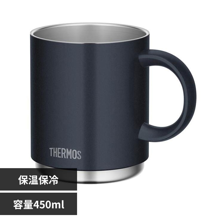 THERMOS �y�H��@�Ή����f���z �T�[���X �^��f�M�}�O�J�b�v 450ml JDS-452 �R�X���u���b�N