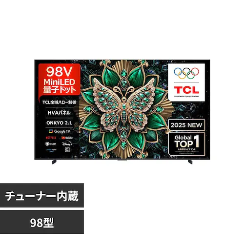 TCL 液晶テレビ GoogleTV搭載 98V型 4KMini 98C6K _0