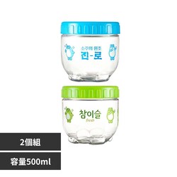 LIV PLUS JINRO �`���~�X�� �ۑ��e�� 500ml 2�Z�b�g INL301NS2