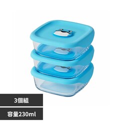LIV PLUS JINRO �`���~�X�� �p�^�@�ϔM�K���X�ۑ��e�� 230ml 3�Z�b�g LNG501S3BLU �u���[