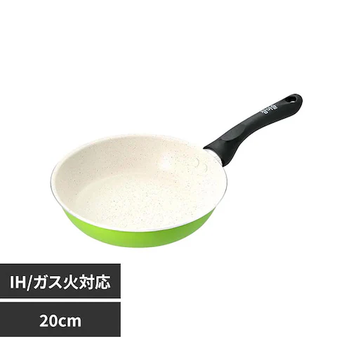LIV PLUS JINRO �`���~�X�� �t���C�p�� 20cm IH �K�X�ΑΉ� �O���[�� LV-0521_0