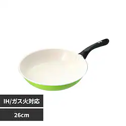 LIV PLUS JINRO �`���~�X�� �t���C�p�� 26cm IH �K�X�ΑΉ� �O���[�� LV-0522