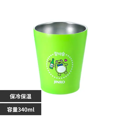 LIV PLUS JINRO �`���~�X�� �X�e�����X�^���u���[ 340ml �O���[�� LV-0541_0
