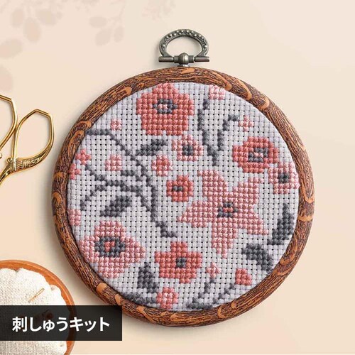 Olympus 刺しゅうキット & Botanical 7557 アーモンドフラワー_0