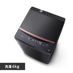 @ 6kg ݒu ԒZk[h KXgbv l炵 IAW-T605BL-B ubN