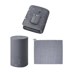 �y�~���Ɠd�Z�b�g�zUSB�d�C�ѕz 130�~80cm / ������ �n�C�u���b�g�� 3.8L �O���[ / �z�b�g�J�[�y�b�g 3�� 195�~235�p