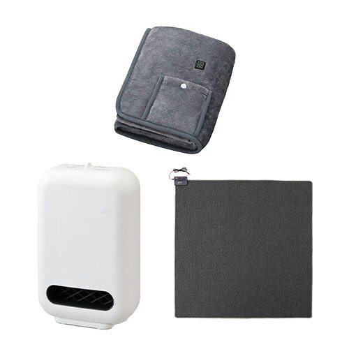 �Z���~�b�N�q�[�^�[ �l���Z���T�[ �z���C�g / �z�b�g�J�[�y�b�g 2�� 176�~176cm / USB�d�C�ѕz 90�~60cm �O���[_0