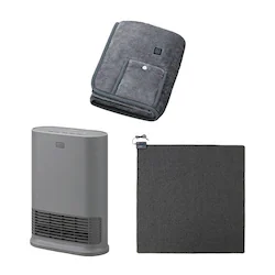 �啗�ʃZ���~�b�N�t�@���q�[�^�[ W�Z���T�[ �O���[ / �z�b�g�J�[�y�b�g 2�� 176�~176cm / USB�d�C�ѕz 90�~60cm �O���[