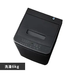 ����@ 6kg �ݒu��� �K�`�����吅����� �ߐ� �R���p�N�g ��l��炵 IAW-T606-B �u���b�N