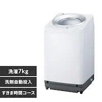 【設置費+リサイクル】 洗濯機 7kg OSH 洗剤自動投入 ガチ落ち極渦洗浄+ すきま時間コース搭載 省エネ 節水 ラクとれLOW設計 一人暮らし ITW-70B01-W ホワイト