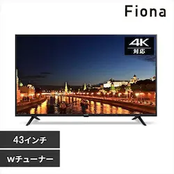 y󂠂zyݒu݁zer 43V^ 4KΉ Fiona 43UB10PB