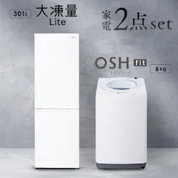 yݒuz Ɠd2_Zbg c^@ OSH fit 6kg +哀ʗ① 301LITW-60B01-W+IRSN-I30A-W