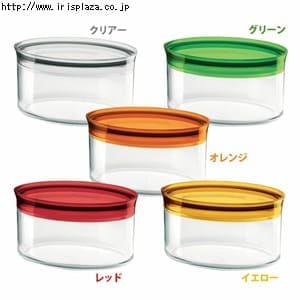 グッチーニ　Latina　オーバルジャー　2000cc　RGTI101　2741.0000・RGTI102　2741.0044・RGTI103　2741.0045・RGTI104　2741.0065・RGTI105　2741.0088　クリアー・グリーン・オレンジ・レッド・イエロー【プラザセレクト】