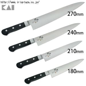 【貝印】関孫六　4000ST　牛刀　180mm・210mm・240mm・270mm　AB5223・AB5224・AB5225・AB5226【プラザセレクト】