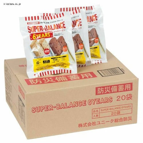 SUPER BALANCE 6YEARS 20袋株式会社ユニーク総合防災