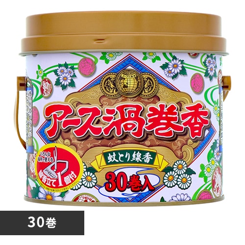 アース製薬 アース 渦巻香 缶入 30巻 【プラザセレクト】