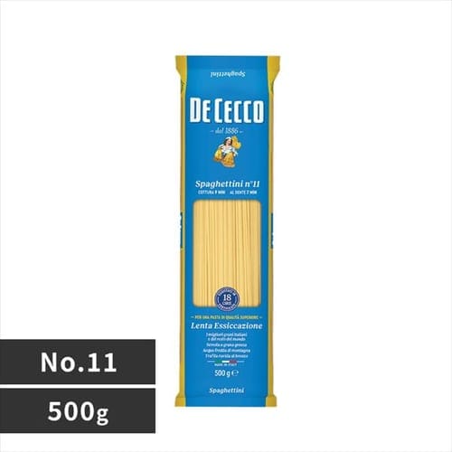 ディ・チェコ（DE CECCO）　No.11　スパゲッティーニ（太さ1.6mm）　500g　