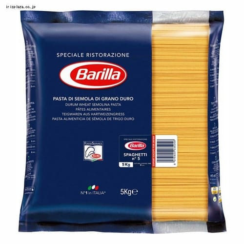  バリラ（Barilla）　No.5　スパゲッティ（太さ1.7mm）　業務用　5kg　【プラザセレクト】