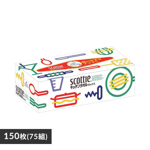 スコッティ キッチンタオル ボックス 150枚入り 【プラザセレクト】