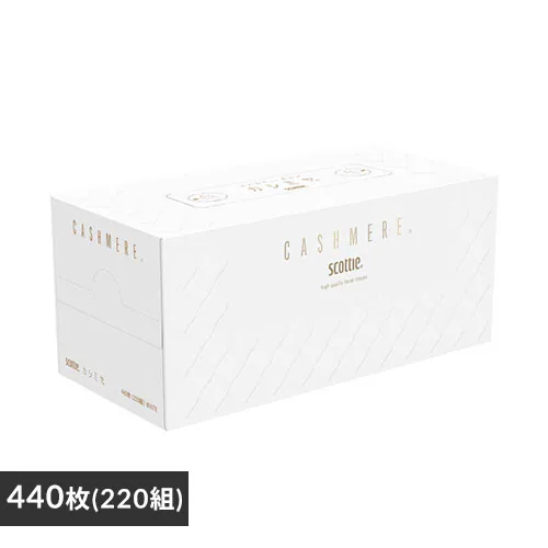 【1箱】 スコッティ ティッシュ カシミア 440枚 (220組)1箱