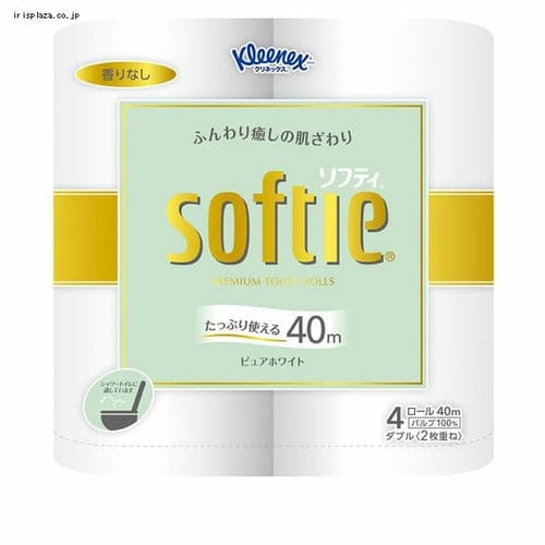クリネックス ソフティ ホワイト4ロール 優美で上品なカラー