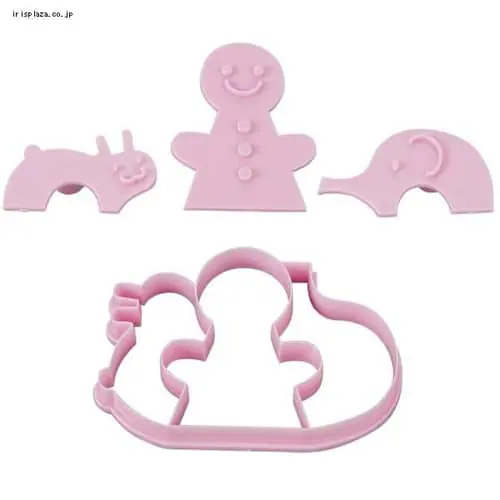 【メール便】貝印 一度にたくさん抜けるかわいいクッキー型 ひと・ゾウ・ウサギ 000DL8002【代引き不可】_0