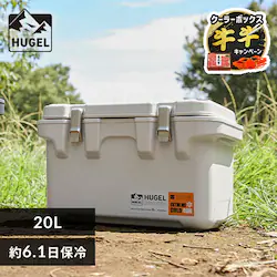 �N�[���[�{�b�N�X HUGEL 20L ��6.1���ۗ� 6�ʐ^��f�M�p�l�� �^��f�M ��e�� VITC-20 �z���C�g�A�b�V��