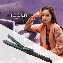 MiCOLA カールアイロン スムースケアコーティング 32mm HIR-MC202-H ダークグレー