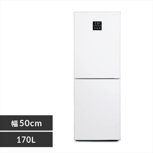 ＜アイリスプラザ＞ 冷凍冷蔵庫 170L IRSN-17B-W ホワイト画像