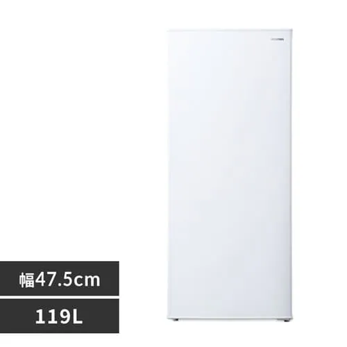 冷凍庫 119L 省エネ 自動霜取り IUSN-12B-W ホワイト H102322