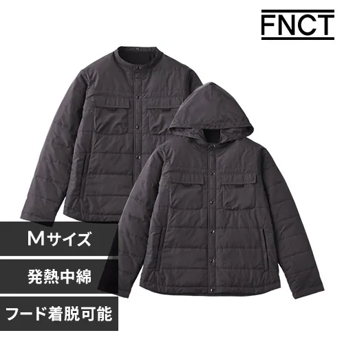 中綿保温フード付きブルゾン FC22504-BKM Mサイズ ブラック_0