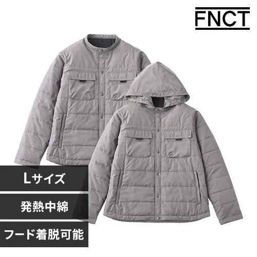 中綿保温フード付きブルゾン FC22504-MGL Lサイズ ミディアムグレー_0