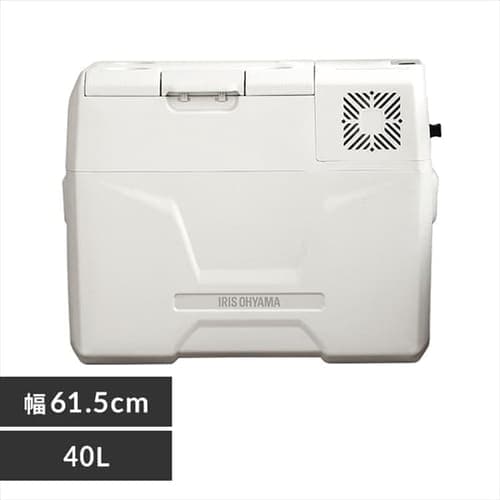 ＜アイリスプラザ＞ ポータブル冷蔵冷凍庫40L IPD-4B-W ホワイト画像